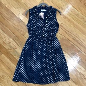 Pins & Needles Navy Blue Polka Dot Dress BRAND NEW